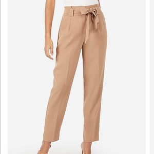 Express High waisted paper bag pants NWOT